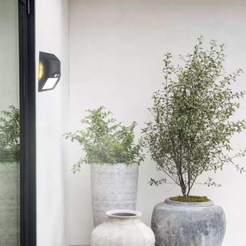 LED Fali napelemes lámpa szürke 3W 300Lm 3000K–4000K IP54 LS225