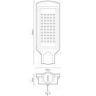 LED Utcai lámpa 30W 3800lm Természetes fehér 4000K IP65 - LSL321N