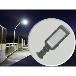   LED aszimmetrikus utcai lámpa mozgásérzékelővel 50W, 4000K, IP65 - LSL322HS