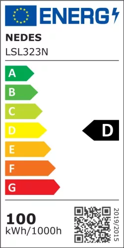 LED aszimmetrikus utcai lámpa 100W, 12000 lm, 4000K, IP65, szürke fém - LSL323N
