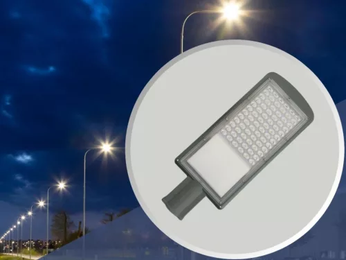 LED utcai lámpa 60W 6900lm 2700K meleg fehér IP65 IK08 fémszürke - LSL512
