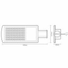 LED Utcai lámpa 80W 10500lm Meleg fehér 2700K IP65 - LSL513