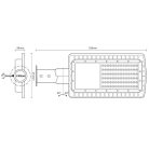LED Utcai lámpa 60W 9000lm Természetes fehér 5000K IP65 - LSL722