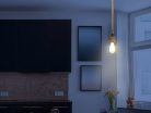 Függesztett mennyezeti lámpa természetes kötél E27 foglalattal, 60W, IP20 - ME0001