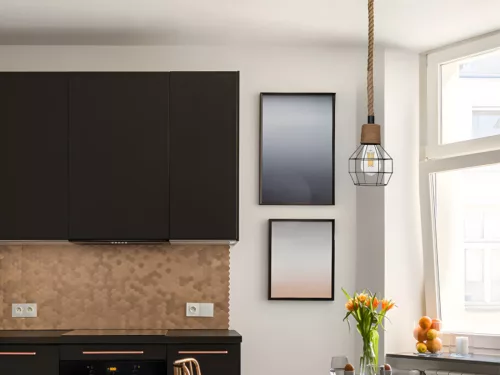 Függesztett mennyezeti lámpa természetes kötél E27 foglalattal, 60W, IP20 - ME0001