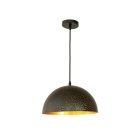 Fém függőlámpa 60W E27 foglalattal, fekete, Ø300x1500 mm - ME0004R