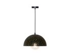 Fém függőlámpa 60W E27 foglalattal, fekete, Ø300x1500 mm - ME0004R