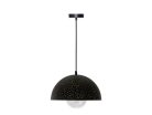 Fém függőlámpa 60W E27 foglalattal, fekete, Ø300x1500 mm - ME0004R