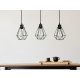 LED fém függeszték 3xE27, max.60W, Ø150x170x1500mm, IP20 - ME0012-3