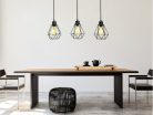 LED fém függeszték 3xE27, max.60W, Ø150x170x1500mm, IP20 - ME0012-3