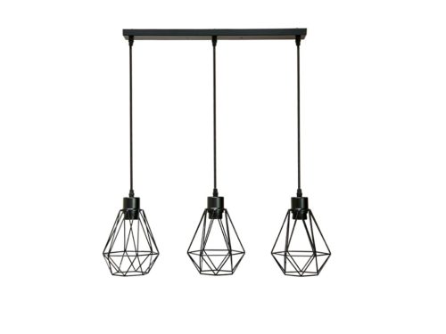 LED fém függeszték 3xE27, max.60W, Ø150x170x1500mm, IP20 - ME0012-3