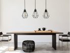 LED fém függeszték 3xE27, max.60W, Ø150x170x1500mm, IP20 - ME0012-3
