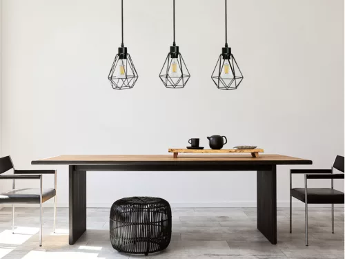 LED fém függeszték 3xE27, max.60W, Ø150x170x1500mm, IP20 - ME0012-3