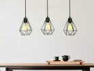 LED fém függeszték 3xE27, max.60W, Ø150x170x1500mm, IP20 - ME0012-3
