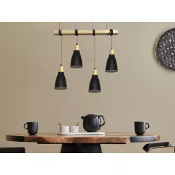   LED fém függeszték 4xE27, max.60W, Ø150x240x2000mm, IP20 - ME0013-3