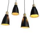 LED fém függeszték 4xE27, max.60W, Ø150x240x2000mm, IP20 - ME0013-3