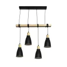 LED fém függeszték 4xE27, max.60W, Ø150x240x2000mm, IP20 - ME0013-3