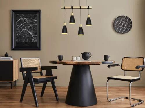 LED fém függeszték 4xE27, max.60W, Ø150x240x2000mm, IP20 - ME0013-3