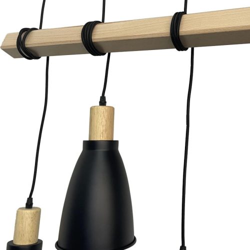 LED fém függeszték 4xE27, max.60W, Ø150x240x2000mm, IP20 - ME0013-3
