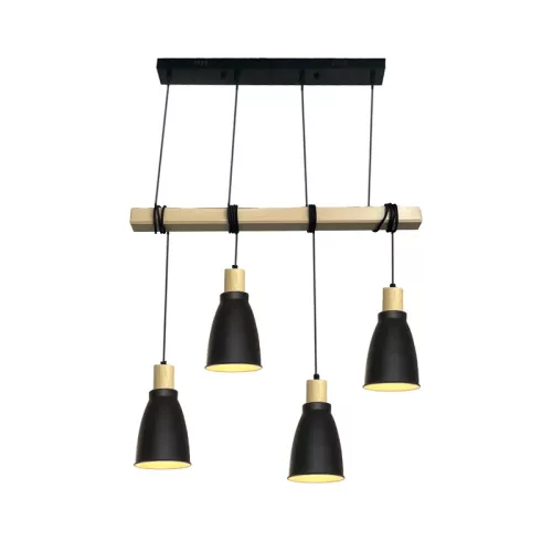 LED fém függeszték 4xE27, max.60W, Ø150x240x2000mm, IP20 - ME0013-3