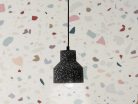 Függőlámpa terrazzo fekete 1xE27 max.60W IP20 Ø120x130x1000mm - ME0015R/B