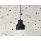 Függőlámpa terrazzo fekete 1xE27 max.60W IP20 Ø120x130x1000mm - ME0015R/B