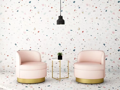 Függőlámpa terrazzo fekete 1xE27 max.60W IP20 Ø120x130x1000mm - ME0015R/B