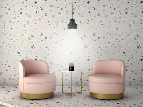 Függőlámpa terrazzo fekete 1xE27 max.60W IP20 Ø120x130x1000mm - ME0015R/B