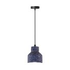 Függőlámpa terrazzo fekete 1xE27 max.60W IP20 Ø120x130x1000mm - ME0015R/B