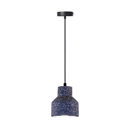Függőlámpa terrazzo fekete 1xE27 max.60W IP20 Ø120x130x1000mm - ME0015R/B