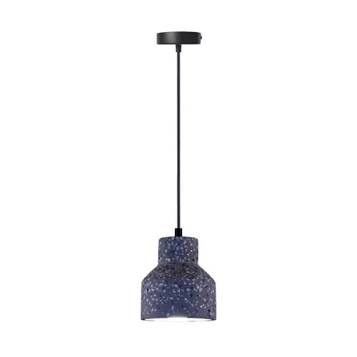 Függőlámpa terrazzo fekete 1xE27 max.60W IP20 Ø120x130x1000mm - ME0015R/B