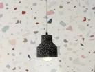 Függőlámpa terrazzo fekete 1xE27 max.60W IP20 Ø120x130x1000mm - ME0015R/B