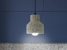 Függőlámpa terrazzo fehér 1xE27 max.60W IP20 Ø120x130x1000mm - ME0015R/W