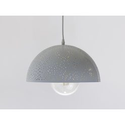   Fém függőlámpa 60W E27 foglalattal, fehér, Ø300x1500 mm - ME0104R