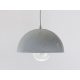 Fém függőlámpa 60W E27 foglalattal, fehér, Ø300x1500 mm - ME0104R