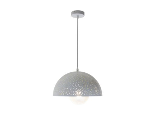 Fém függőlámpa 60W E27 foglalattal, fehér, Ø300x1500 mm - ME0104R
