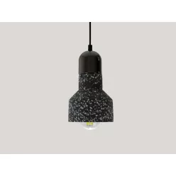   Függőlámpa terrazzo fekete 1xE27 max.60W IP20 Ø120x200x1000mm - ME0214R/B