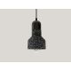 Függőlámpa terrazzo fekete 1xE27 max.60W IP20 Ø120x200x1000mm - ME0214R/B