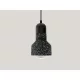 Függőlámpa terrazzo fekete 1xE27 max.60W IP20 Ø120x200x1000mm - ME0214R/B