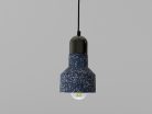 Függőlámpa terrazzo kék 1xE27 max.60W IP20 Ø120x200x1000mm - ME0214R/BL