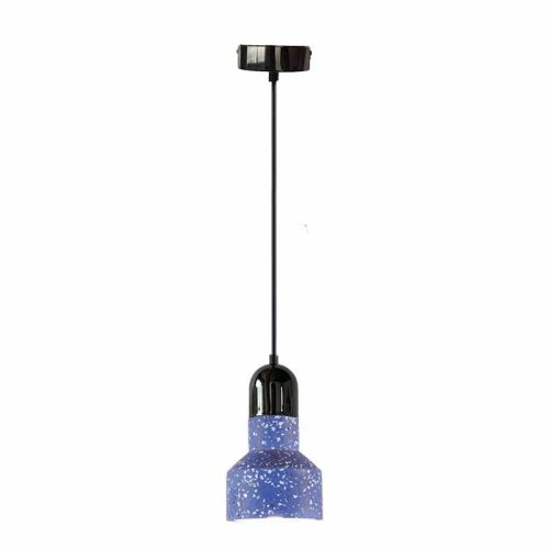 Függőlámpa terrazzo kék 1xE27 max.60W IP20 Ø120x200x1000mm - ME0214R/BL