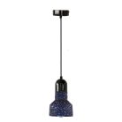 Függőlámpa terrazzo fekete 1xE27 max.60W IP20 Ø120x200x1000mm - ME0214R/B
