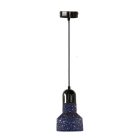 Függőlámpa terrazzo fekete 1xE27 max.60W IP20 Ø120x200x1000mm - ME0214R/B
