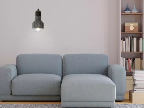 Függőlámpa terrazzo szürke 1xE27 max.60W IP20 Ø150x1200mm - ME0214R/G