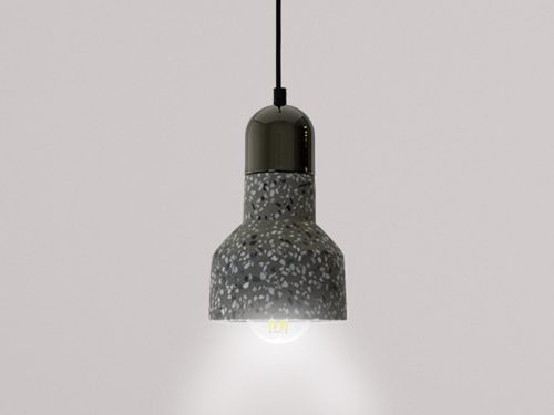 Függőlámpa terrazzo szürke 1xE27 max.60W IP20 Ø150x1200mm - ME0214R/G
