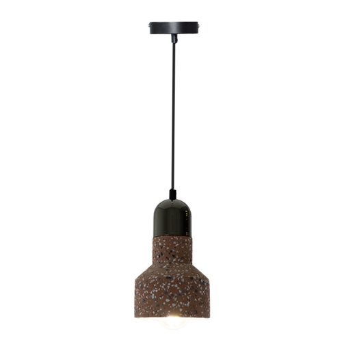 Függőlámpa terrazzo piros 1xE27 max.60W IP20 Ø120x200x1000mm - ME0214R/R
