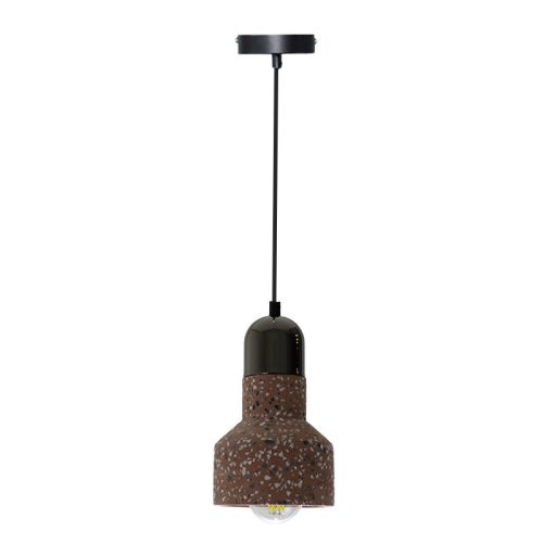 Függőlámpa terrazzo piros 1xE27 max.60W IP20 Ø120x200x1000mm - ME0214R/R