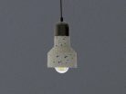 Függőlámpa terrazzo fehér 1xE27 max.60W IP20 Ø120x200x1000mm - ME0214R/W