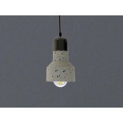   Függőlámpa terrazzo fehér 1xE27 max.60W IP20 Ø120x200x1000mm - ME0214R/W