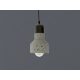 Függőlámpa terrazzo fehér 1xE27 max.60W IP20 Ø120x200x1000mm - ME0214R/W